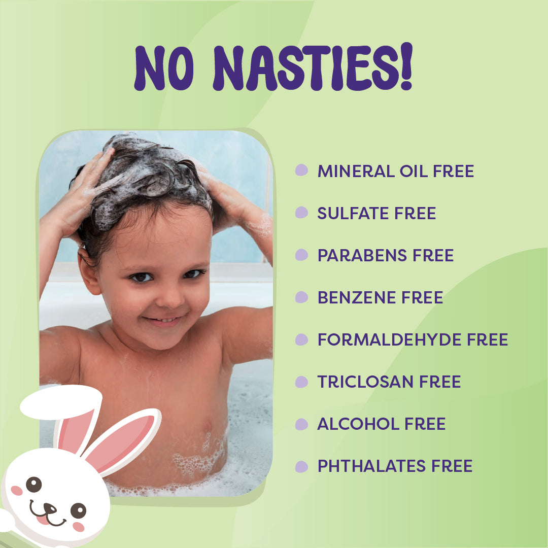 Green Apple Shampoo for Kids (5-12 Years) | Nourishes & Strengthens Hair | Frizz-Free, Soft & Shiny Hair | Controls Dandruff & Balances Scalp pH | Paraben & Sulfate-Free | 250ml
