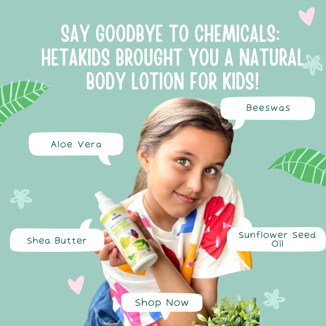 Hydrating Body Lotion for Kids (5-12 Years) | Deep Hydration & Soft, Healthy Skin | Non-Greasy, Enriched with Cocoa Butter, Aloe Vera, Shea Butter, Sunflower Extract | 200ml