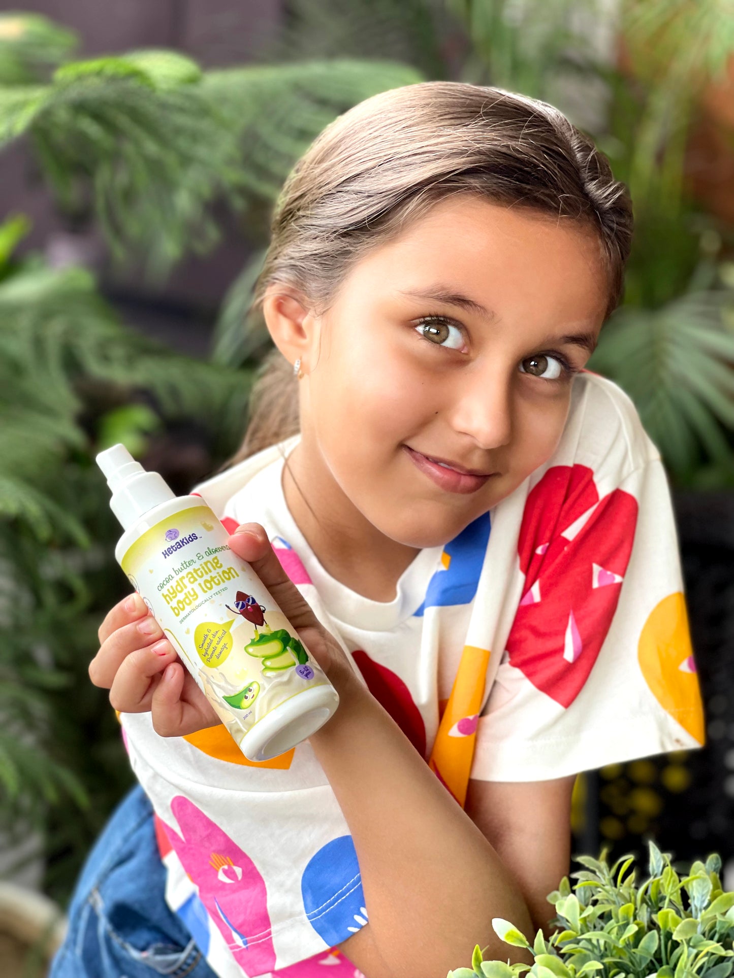 Hydrating Body Lotion for Kids (5-12 Years) | Deep Hydration & Soft, Healthy Skin | Non-Greasy, Enriched with Cocoa Butter, Aloe Vera, Shea Butter, Sunflower Extract | 200ml
