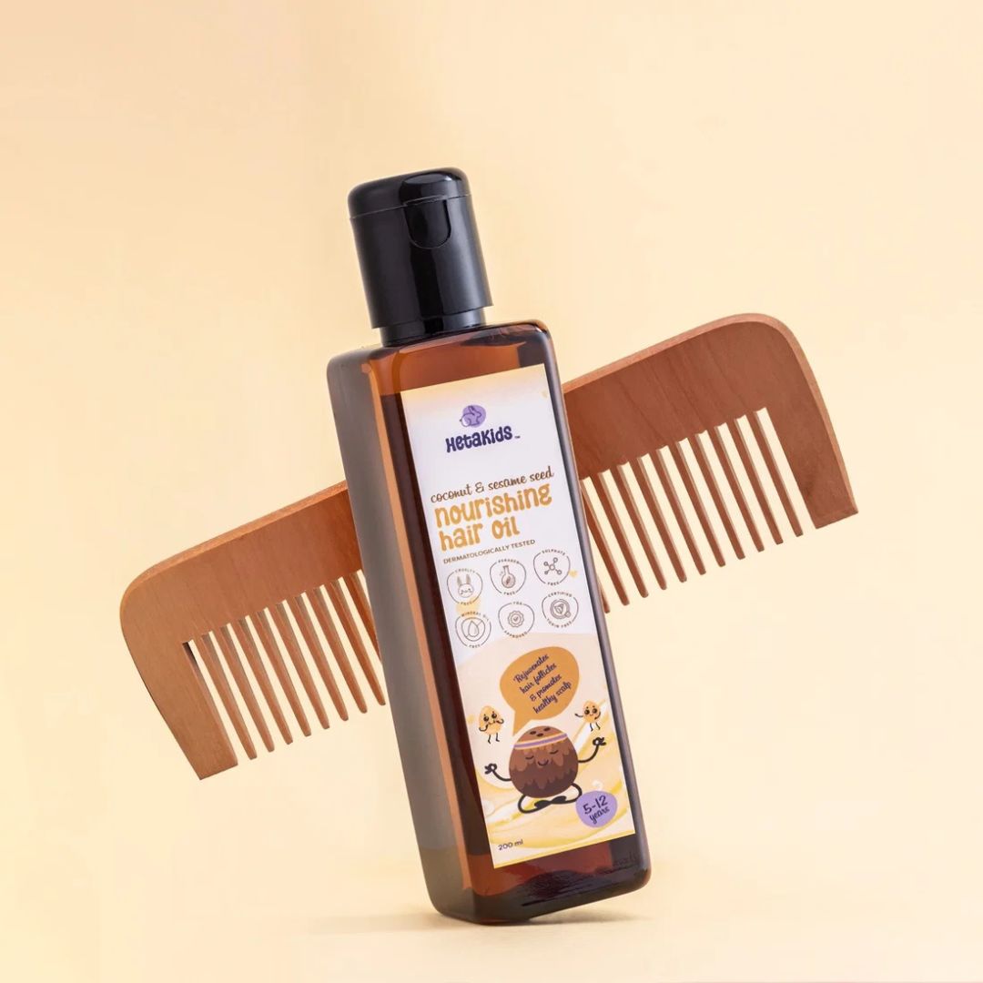 Nourishing Hair Oil -Strong Roots • Healthy Hair • Kids 5–12 Years (200 ml)