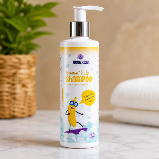 Banana Pulp Shampoo Soft & Frizz-Free Hair • Kids 5–12 Years (250 ml)