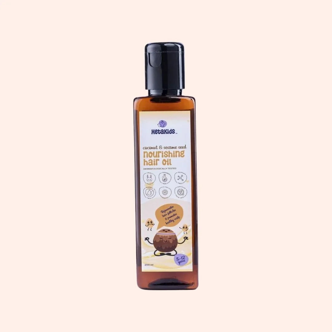 Nourishing Hair Oil -Strong Roots • Healthy Hair • Kids 5–12 Years (200 ml)