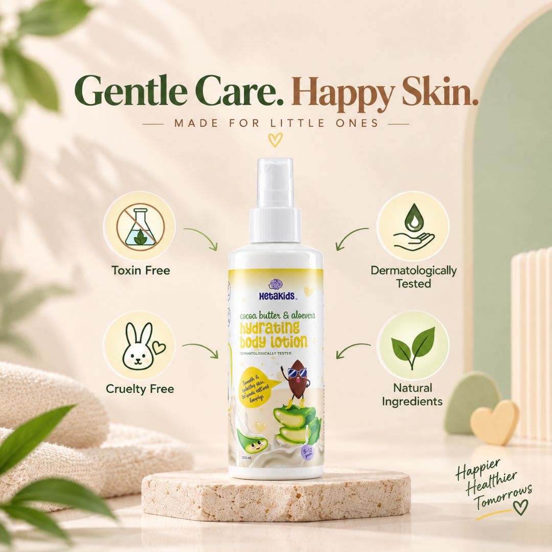 Complete Care Travel Trio (Strawberry Body Wash +Body Lotion+ Hair oil)- Complete Hair & Skin Care for Kids (5–12 Years)
